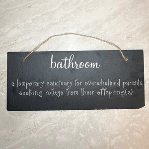 Slate hanging wall decor